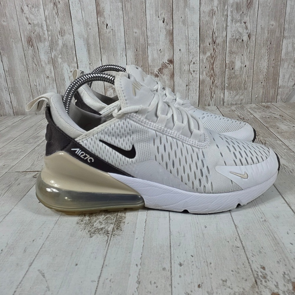 Nike Air Max 270 Womens White Tan Sneakers FD9875-100 Mens 6 Womens 7.5
